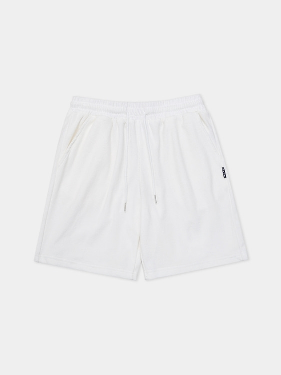 Terry cotton shorts white - VAZE